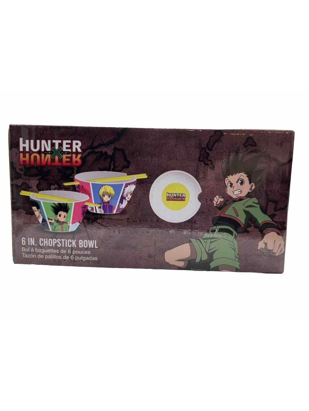 Hunter X Hunter 6in. Ceramic Ramen Bowl with Chopsticks BNIB